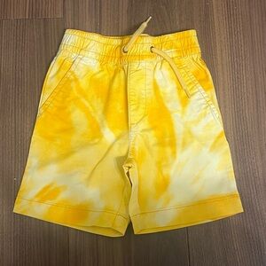 GAP Kids Yellow Tie-Dye Shorts